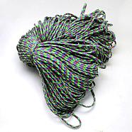 7 Inner Cores Polyester & Spandex Cord Ropes, for Rope Bracelets Making, Colorful, 4mm, about 109.36 yards(100m)/bundle, 420~500g/bundle(RCP-R006-124)