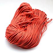 7 Inner Cores Polyester & Spandex Cord Ropes, Solid Color, for Rope Bracelets Making, Red, 4~5mm, about 109.36 yards(100m)/bundle, 420~500g/bundle(RCP-R006-177)