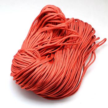 7 Inner Cores Polyester & Spandex Cord Ropes, Solid Color, for Rope Bracelets Making, Red, 4~5mm, about 109.36 yards(100m)/bundle, 420~500g/bundle