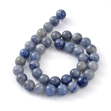 Natural Blue Aventurine Beads Strands(G-I199-24-6mm)-2