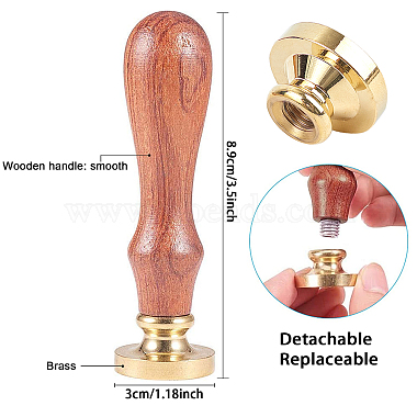 ハンドル付き真鍮ワックスシールスタンプ(AJEW-WH0184-0091)-2