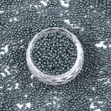 2mm CadetBlue Round Glass Beads