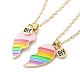 BFF/Best Friends Forever Alloy Pendant Necklaces(X-NJEW-K124-02C-G)-1