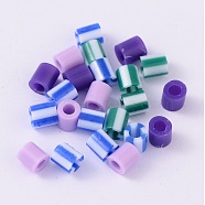 Mixed Style Tube PE DIY Fuse Beads Refills, Mixed Color, 5x5mm, Hole: 3mm, about 1000pcs/60g(DIY-X0251-05)