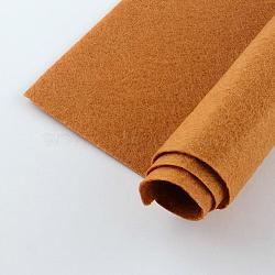 Non Woven Fabric Embroidery Needle Felt for DIY Crafts, Square, Chocolate, 298~300x298~300x1mm, about 50pcs/bag(DIY-Q007-05)