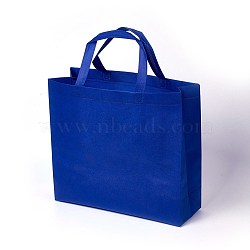Eco-Friendly Reusable Bags, Non Woven Fabric Shopping Bags, Dark Blue, 37.5x12.5x35cm(ABAG-L004-K02)