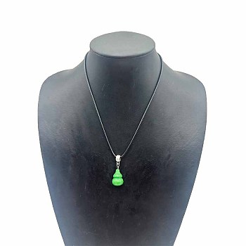 Natural Jade Gourd Pendant Necklaces