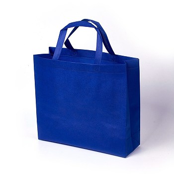 Eco-Friendly Reusable Bags, Non Woven Fabric Shopping Bags, Dark Blue, 37.5x12.5x35cm