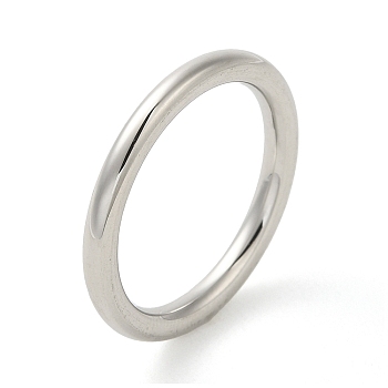 304 Stainless Steel Rings, Jewely for Women, Rings, Stainless Steel Color, 2mm, Inner Diameter: 17.5mm