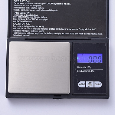 Weigh Gram Scale Digital Pocket Scale, 100g/0.01g, Digital Grams Scale,  Food Scale, Jewelry Scale, without Battery, Black, 128.5x77x19.5mm