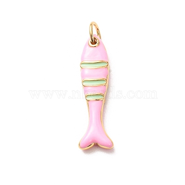 Brass with Enamel Pendants(KK-CBA2F11-03G-02)-1