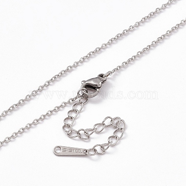 304 ожерелье-цепочка из нержавеющей стали для мужчин и женщин(STAS-G299-04P)-2