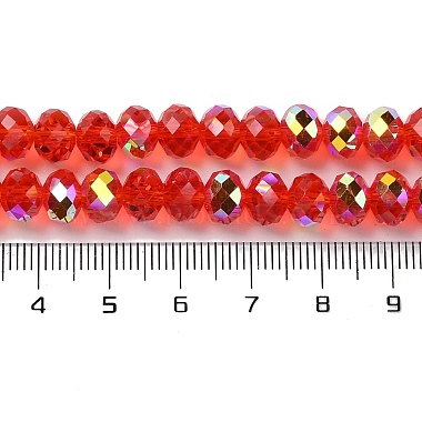 Brins de perles de galvanoplastie transparentes plaquées de couleur ab(EGLA-H104-06D)-4