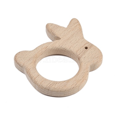 Juguetes para la dentición de bebés de madera de haya natural(WOOD-U003-12)-2