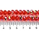 Brins de perles de galvanoplastie transparentes plaquées de couleur ab(EGLA-H104-06D)-4