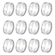 12Pcs 201 Stainless Steel Grooved Finger Ring Settings(STAS-UN0038-95)-1