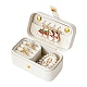 boîte à bijoux en simili cuir PU(LBOX-E001-01A)-1