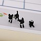 Alloy Cartoon Dog Front Back Stud Earrings(JE913A)-4
