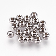 316 Stainless Steel Spacer Beads, Rondelle, Stainless Steel Color, 6x5mm, Hole: 2mm(X-STAS-G176-46P-C)