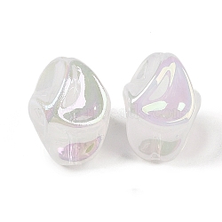 Opaque Acrylic Beads, Nuggets, White, 18x13x13mm, Hole: 1.8mm(OACR-G035-02A)