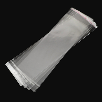 OPP Cellophane Bags, Rectangle, Clear, 31x9cm, Hole: 8mm, Unilateral Thickness: 0.035mm, Inner Measure: 25x9cm