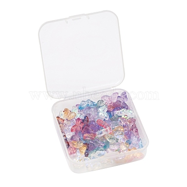 80Pcs 10 Style AB Color Plated & Spray Painted & Transparent Glass Beads(GLAA-FS0001-16)-6