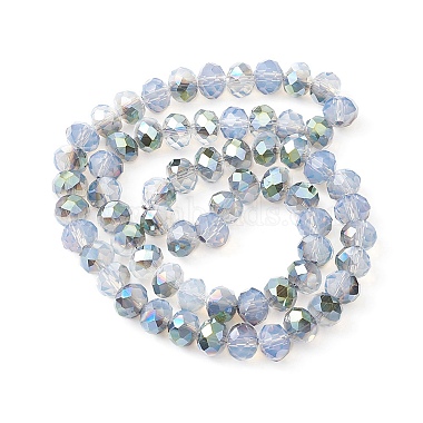 Lavender Rondelle Glass Beads