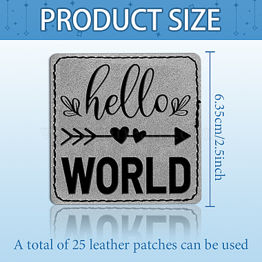 Imitation Leather Clothing Label Tags(AJEW-WH0509-002)-2
