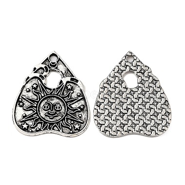 Antique Silver Heart Alloy Pendants