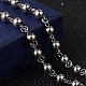 Colliers de perles chapelet en acier inoxydable(NJEW-O096-27)-5