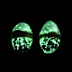 Luminous Handmade Gold Sand Lampwork Beads(FOIL-N035-01C)-2