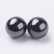 Magnetic Synthetic Hematite Beads, Gemstone Sphere, No Hole/Undrilled, Round, 33mm(G-K225-08)