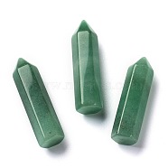 Pointed Natural Green Aventurine Home Display Decoration, Healing Stone Wands, for Reiki Chakra Meditation Therapy Decos, Bullet, 56.2x14x14mm(G-H249-01B)