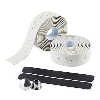 EVA Non-slip Band, Plastic Plug, Bicycle Accessories, White, 30.5mm, 2rolls/set
