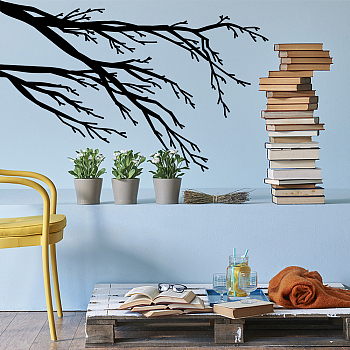 PVC Wall Stickers, for Wall Decoration, Branch, 800x390mm