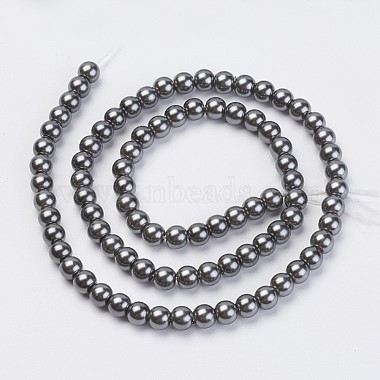 Eco-Friendly Glass Pearl Beads Strands(HY-A008-8mm-RB053)-2