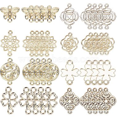 Golden Mixed Shapes Alloy Links