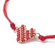 bracelets à maillons de coeur en graines japonaises faits à la main(BJEW-MZ00012)-3