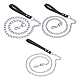 chgcraft 3piezas 3 cadenas de hierro estilo y cuerdas con asas de cuero pu(AJEW-CA0001-69)-1