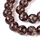 Transparent Half Spray Painted Glass Beads Strands(GLAA-Q110-02A-09)-3