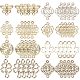 48Pcs 8 Styles Alloy Connector Charms(FIND-SC0004-67)-1