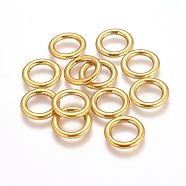 Alloy Linking Rings, Lead Free and Cadmium Free, Antique Golden, 14.5mm diameter, 2mm thick, hole: 10mm(PALLOY-EA499Y-AG)