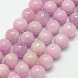 Natural Kunzite Beads Strands, Spodumene Beads, Round, 10mm, Hole: 1mm; about 38pcs/strand, 15.7 inches(G-D856-03-10mm)