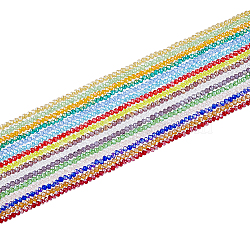 16 Strands 16 Color Electroplate Glass Beads Strands, AB Color Plated, Faceted, Rondelle, Mixed Color, 4x3mm, Hole: 0.4mm, about 123~127pcs/strand, 16.5~16.9 inch(42~43cm), 1 Strand/color(EGLA-FH0001-22)