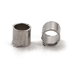 304 Stainless Steel Beads, Column, Stainless Steel Color, 1.5x1.5mm, Hole: 1mm(STAS-H0179-01B-P)