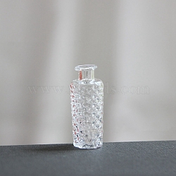 Mini Glass Flower Vase Ornaments, Micro Landscape Dollhouse Accessories, Pretending Prop Decorations, Clear, 14x33mm(PW-WG45620-02)