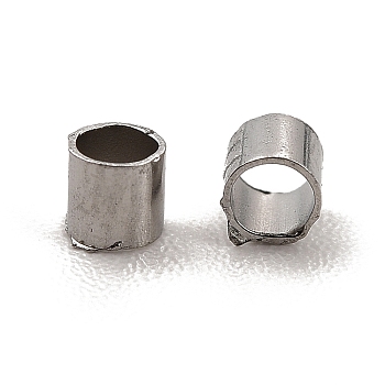 304 Stainless Steel Beads, Column, Stainless Steel Color, 1.5x1.5mm, Hole: 1mm