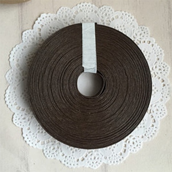 Paper Ribbons, for Rattan Woven Making, Coconut Brown, 15x1mm, about 10m/roll