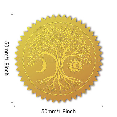 Self Adhesive Gold Foil Embossed Stickers(DIY-WH0211-384)-2
