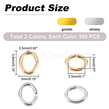dicosmetic 600pcs 2 couleurs anneaux ouverts en laiton(KK-DC0001-05)-2